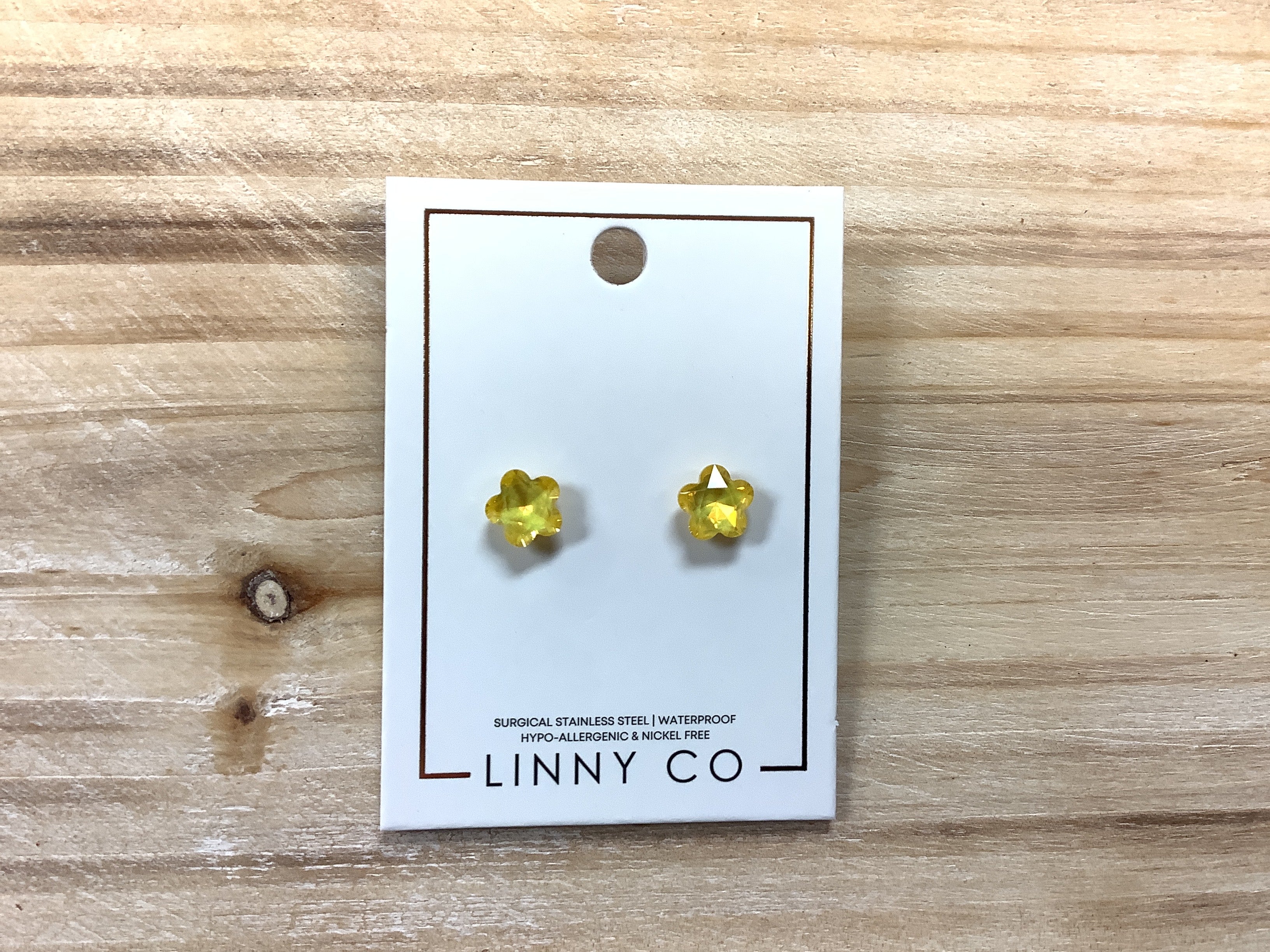 Linny Co Candy Star Yellow Earrings