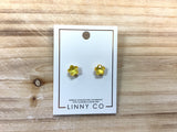 Linny Co Candy Star Yellow Earrings