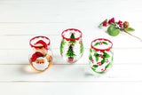 Christmas Painted Wine Glasses