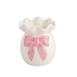 Big Bow Ruffle Bud Vase