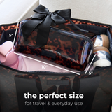 Jelly Cosmetic Bag – Tortoiseshell Lay-Flat Makeup Bag