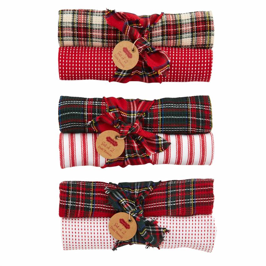 Holiday set of 2 Dish Towels