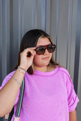 Orchid Corded Ribbed Top