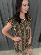 Jane Mocha Bloom Dress