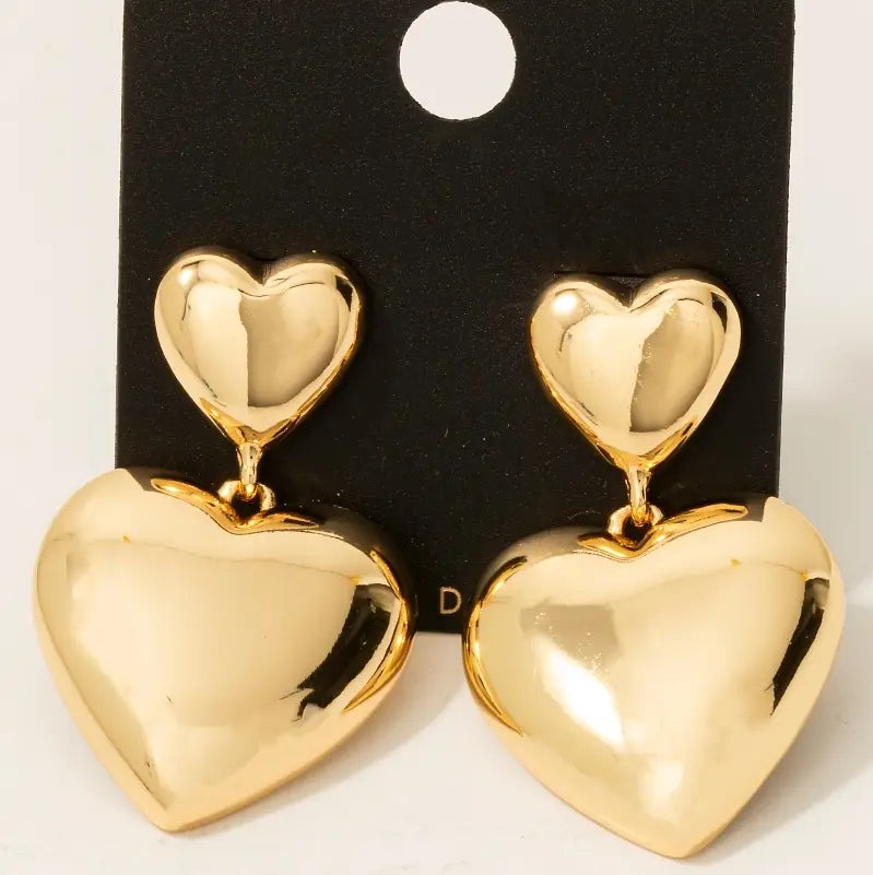 Goldie Heart Earrings
