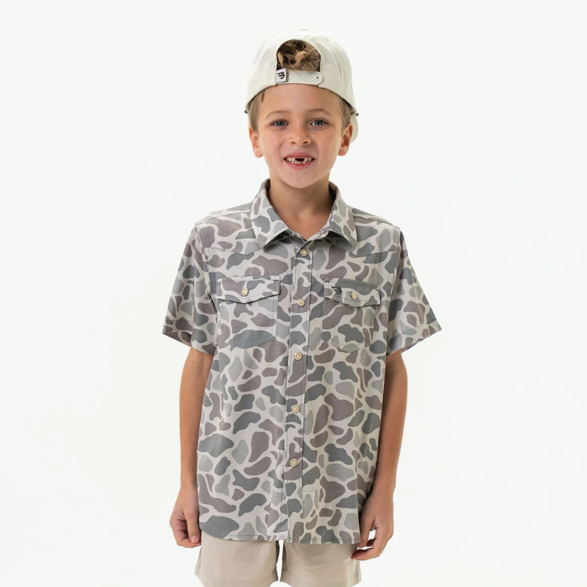 Youth Performance Western Shirt Classic Deer Camo
