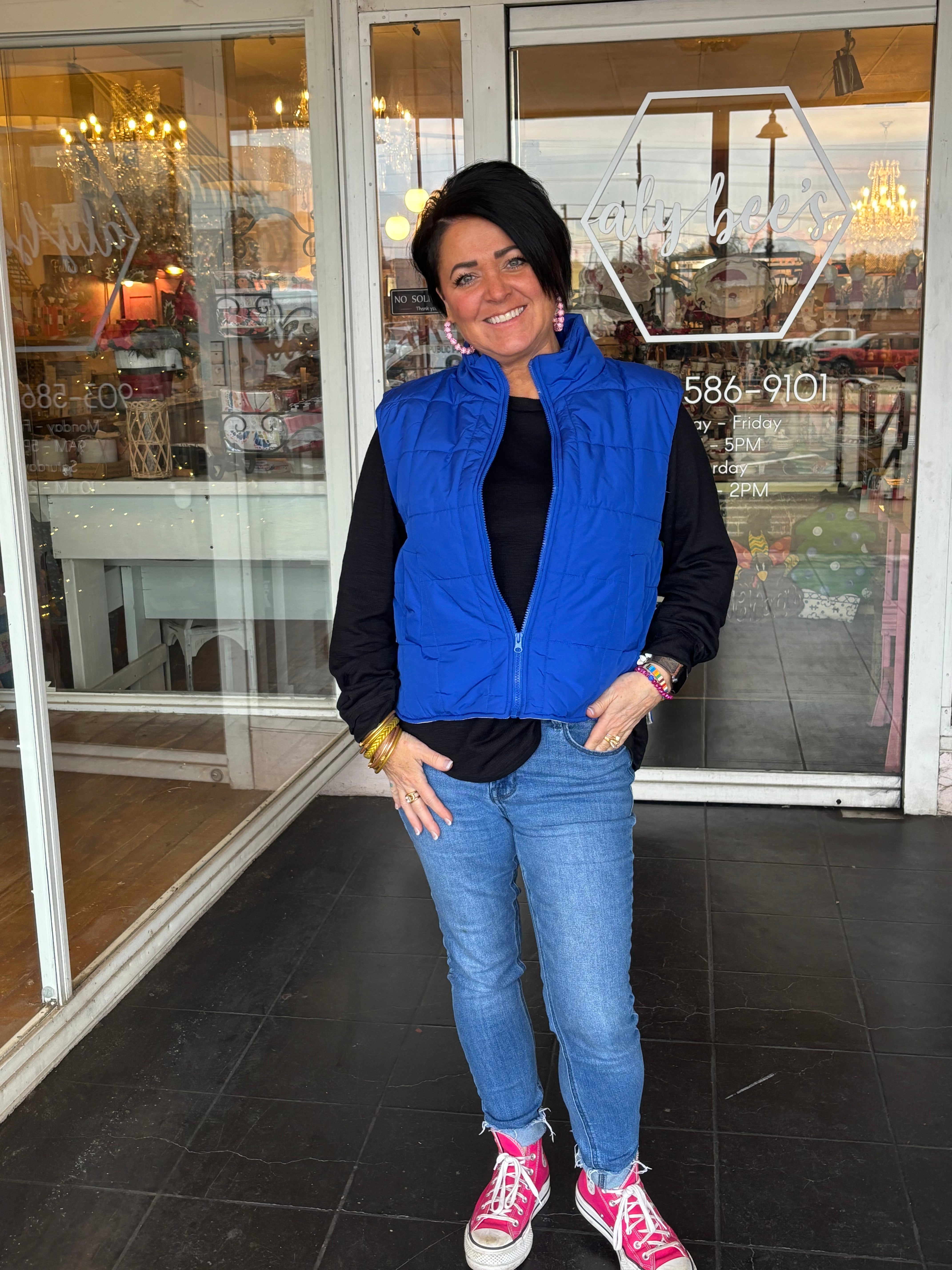 Royal Blue Puffer Vest