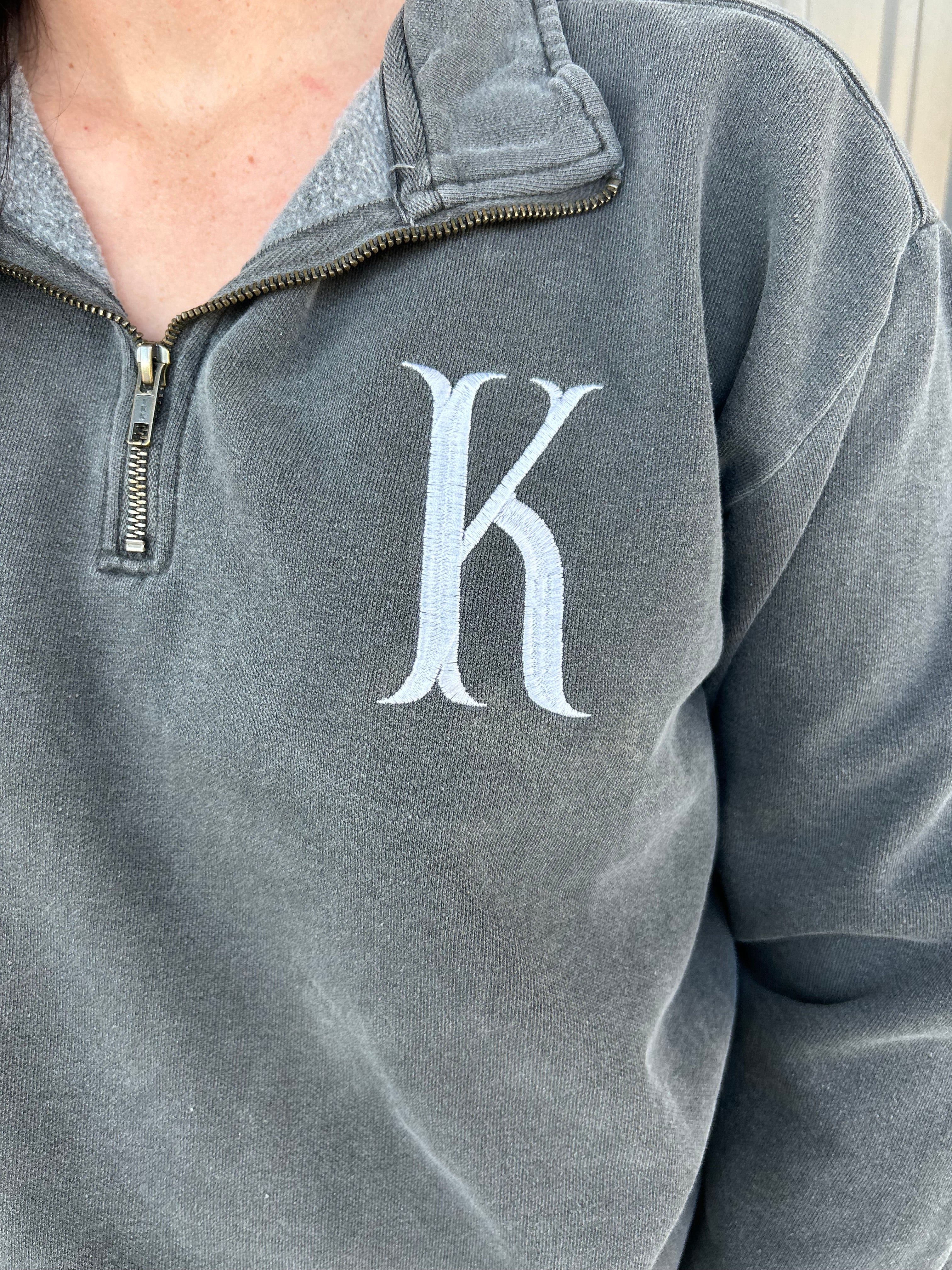 Monogrammed Comfort Colors Quarter Zip