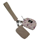 Camo/Beige Lulu Mac Double Pouch Wristlets