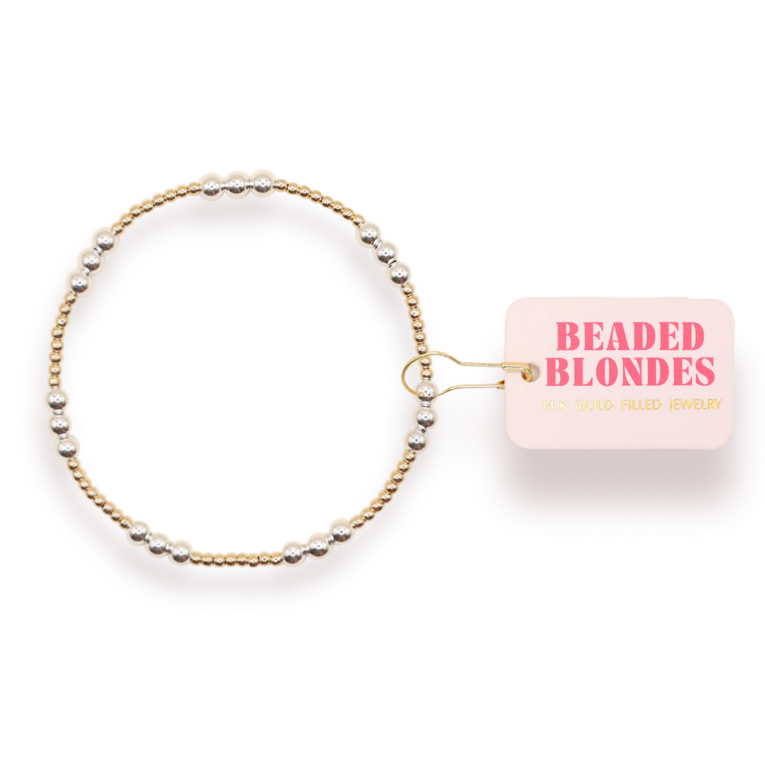 BB ILY Gold with Silver Bracelet