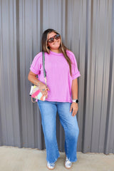Orchid Corded Ribbed Top