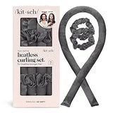 Satin Heatless Curling Set- Black