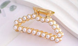 Mini Pearl Oval Clip