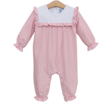 Marie Romper - Light Pink Stripe