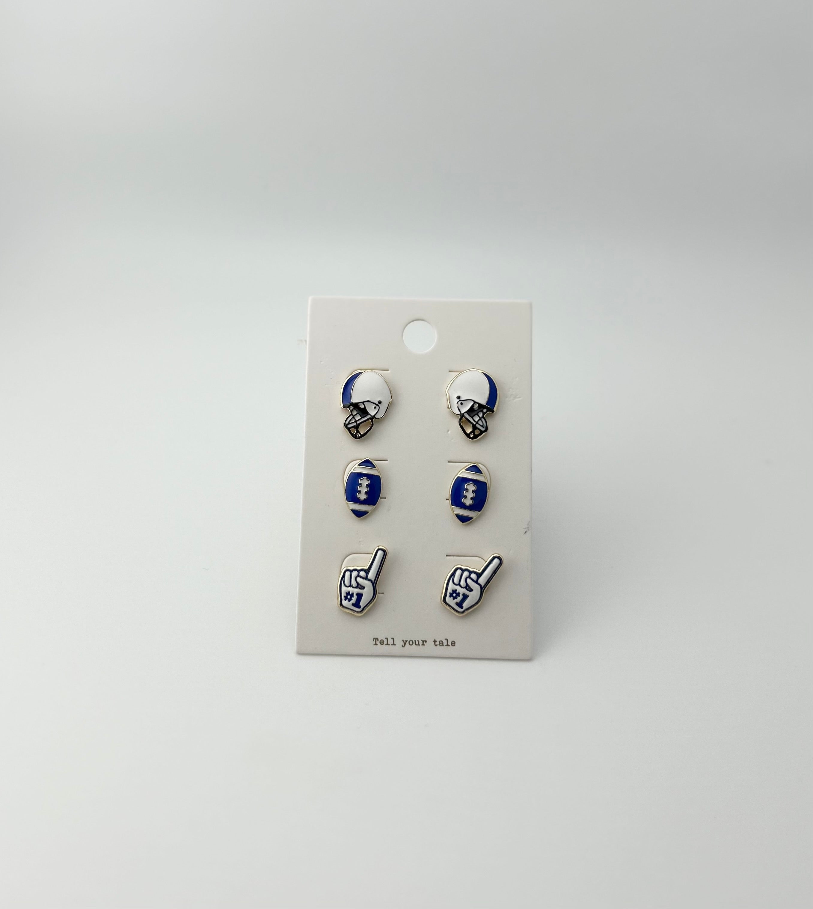 Football spirit earrings