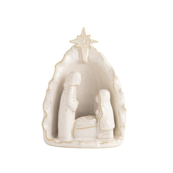 White Stoneware Nativity