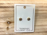 Linny Co Addison Clear Gold Earrings