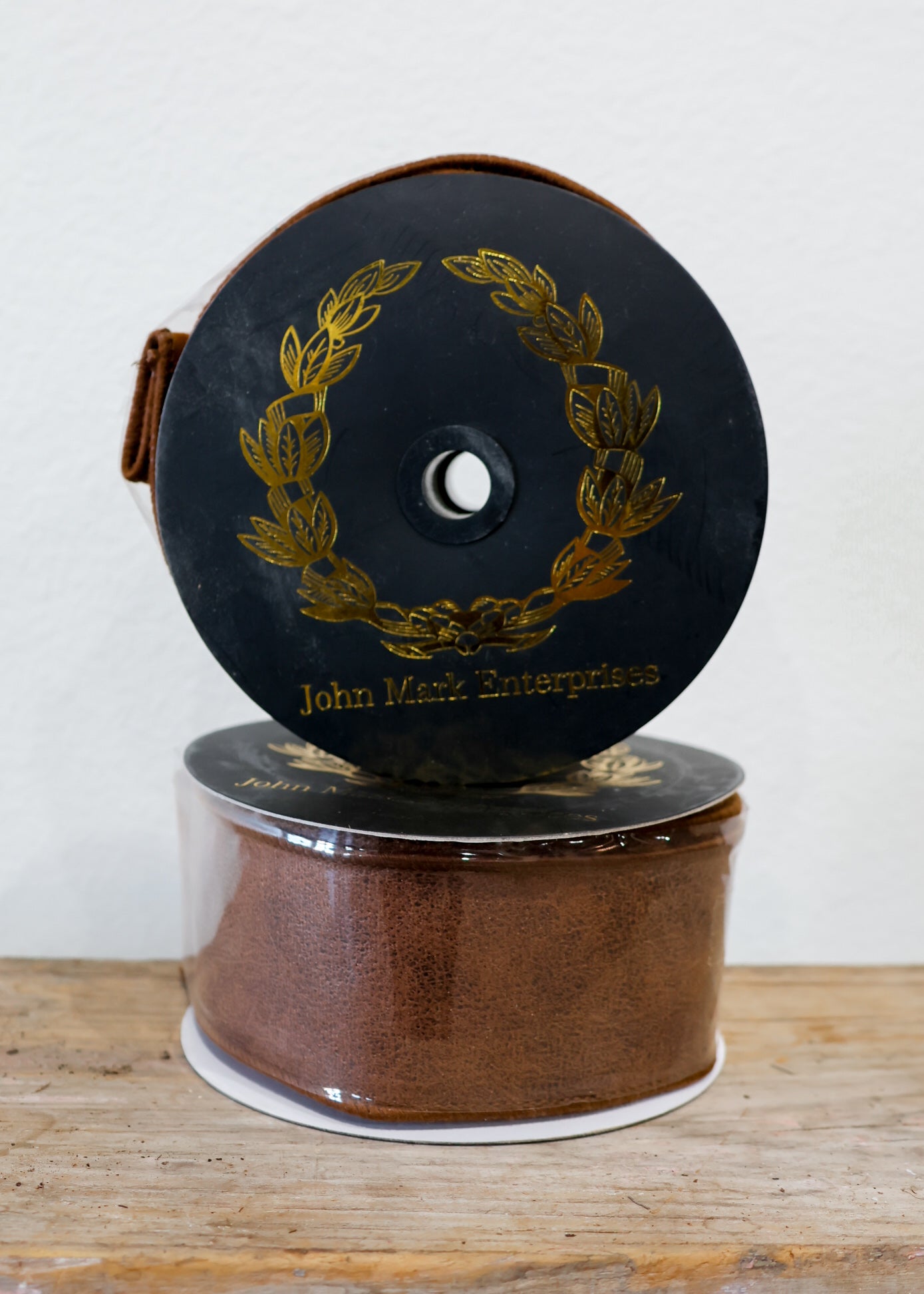 Rexine Suede DBL Fused Ribbon