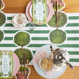 Pink & Gold Awning Stripe Guest Napkins