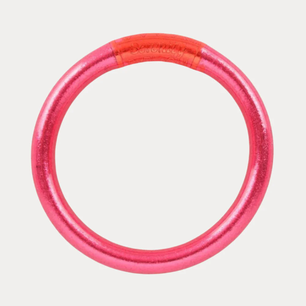 Pink Tzubbie Serenity Prayer Bangle