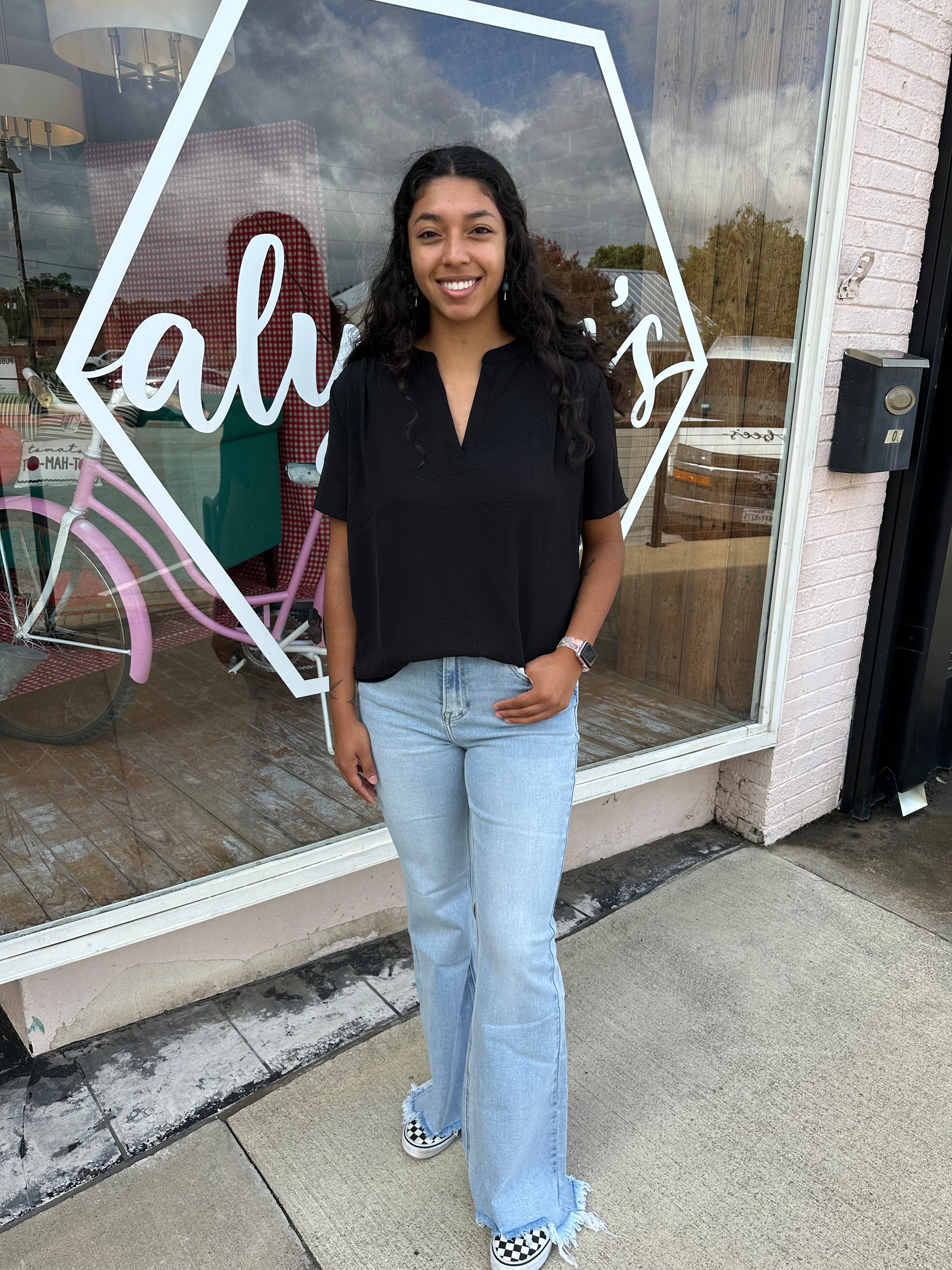 Danielle Basic Top, Black