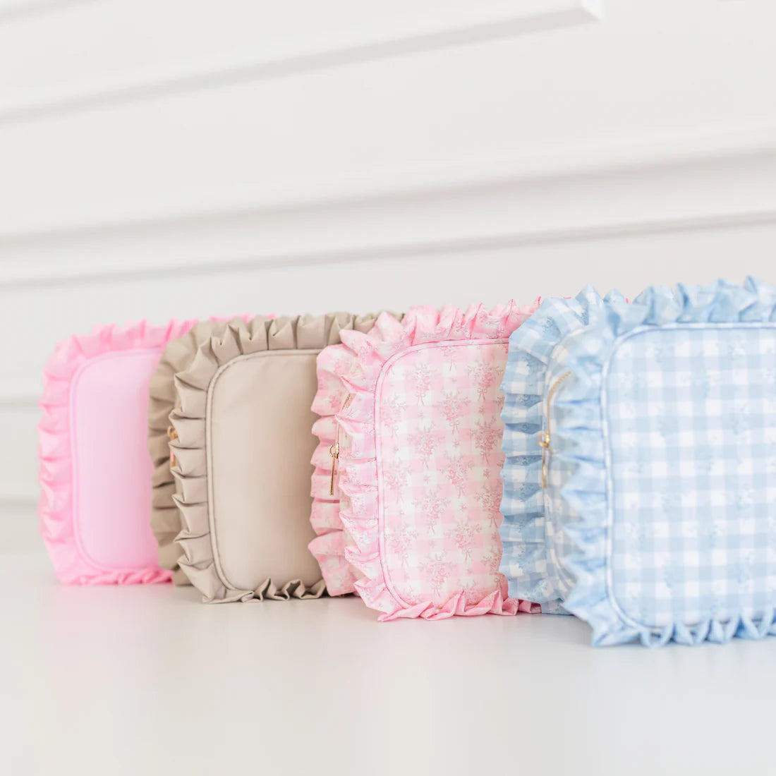 Ruffled Nylon XL pouch