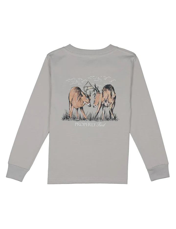 Boys Trophy Season LS Ice Grey Shirt
