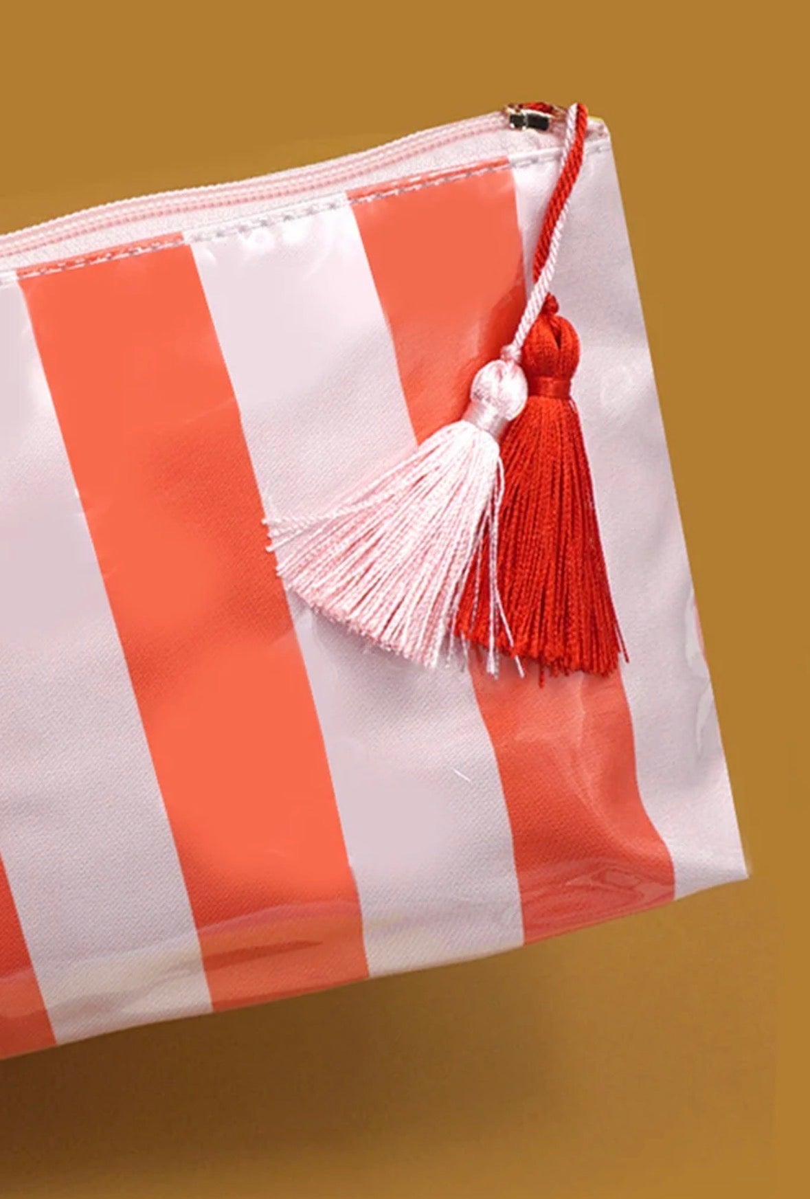 Travel Stripe Cosmetic Pouch
