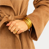 Gold Serenity Prayer Bangles