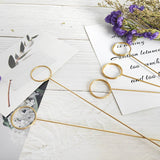 Card Holder Sticks - Metal, Heart and Round Shape