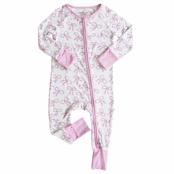 Blushing Bows Convertible Zip Romper