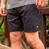 Adult Black Camo Athletic Shorts