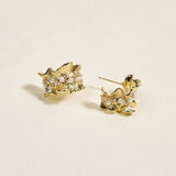 Golden Ruffle Earrings