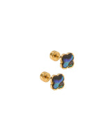 Linny Co Midnight Clover Screwback Earrings