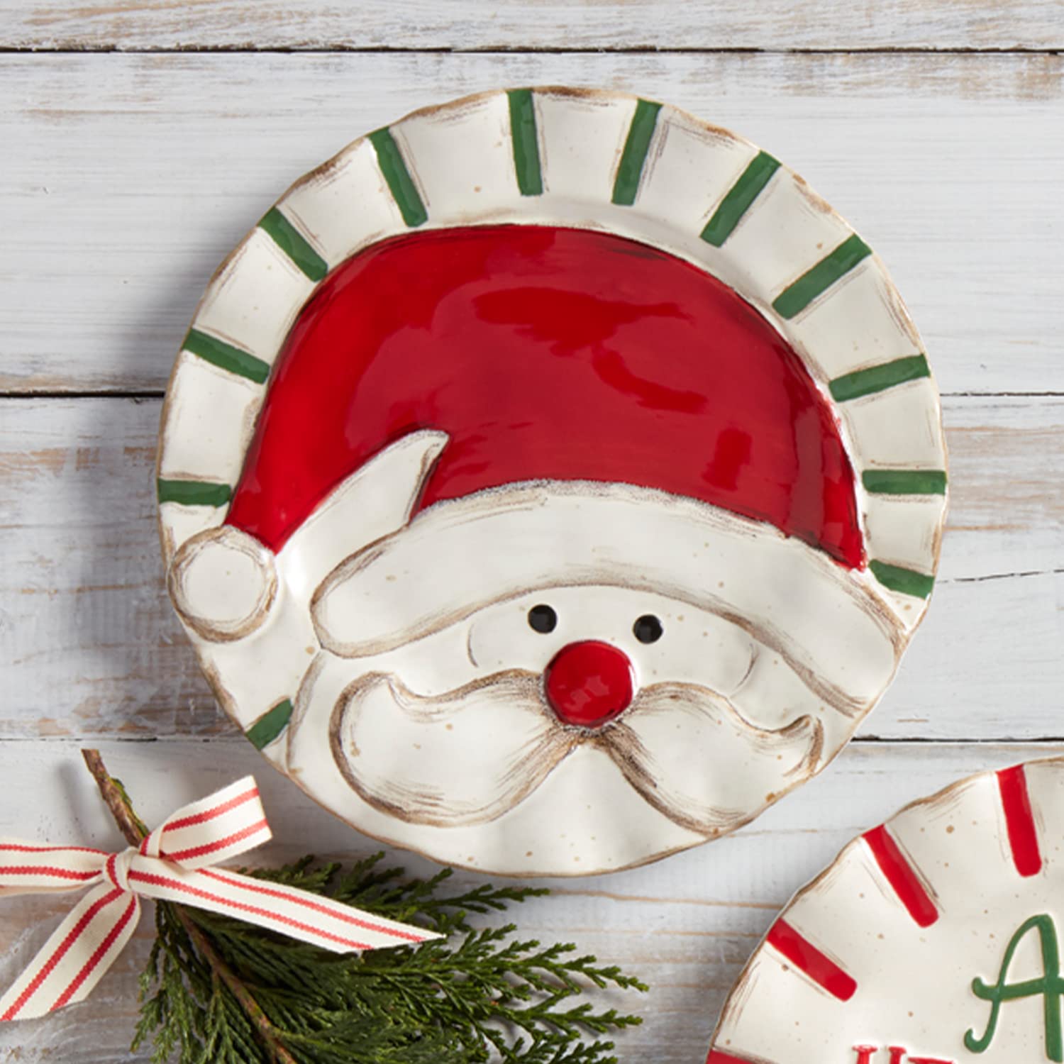 Santa Dessert Plate