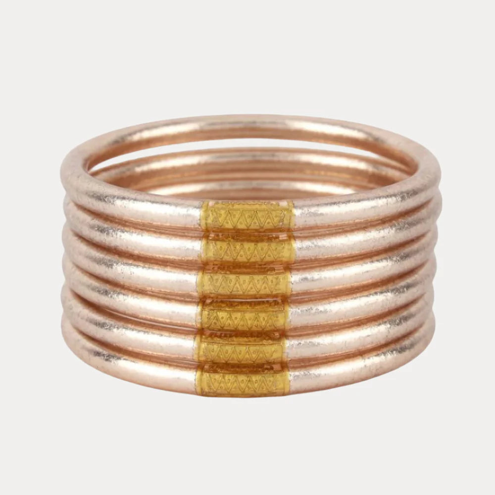 Champagne Serenity Prayer Bangles