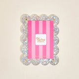 Silver Glitter Mini Magnet Picture Frame