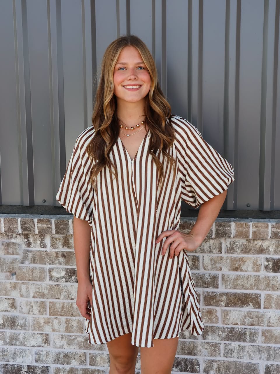 Gina Striped Dress