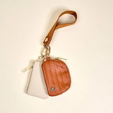Brown Duo Wristlet