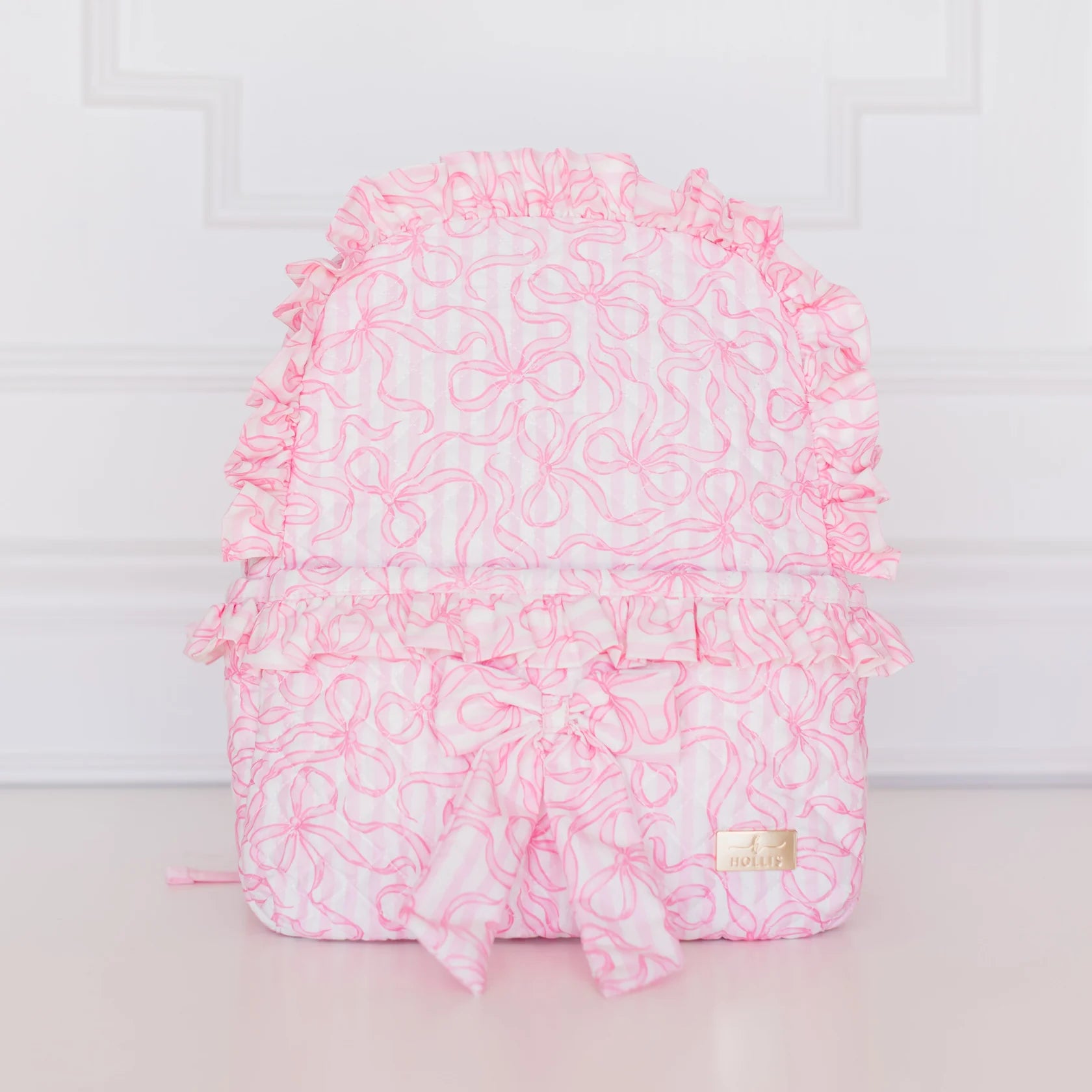 Quilted Bow Backpack