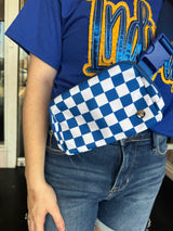 Checkered belt bags