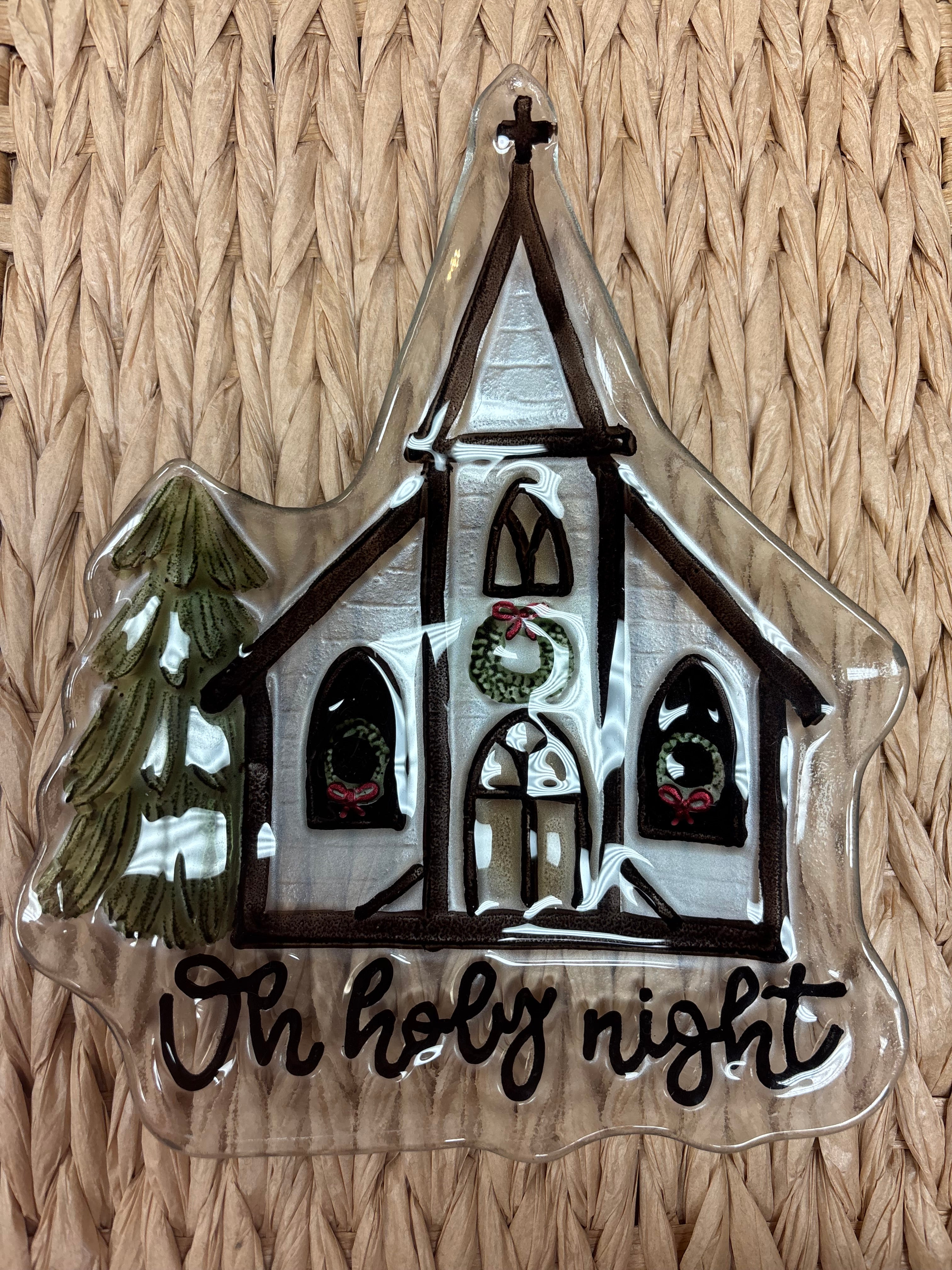 Fused Glass Church Plate