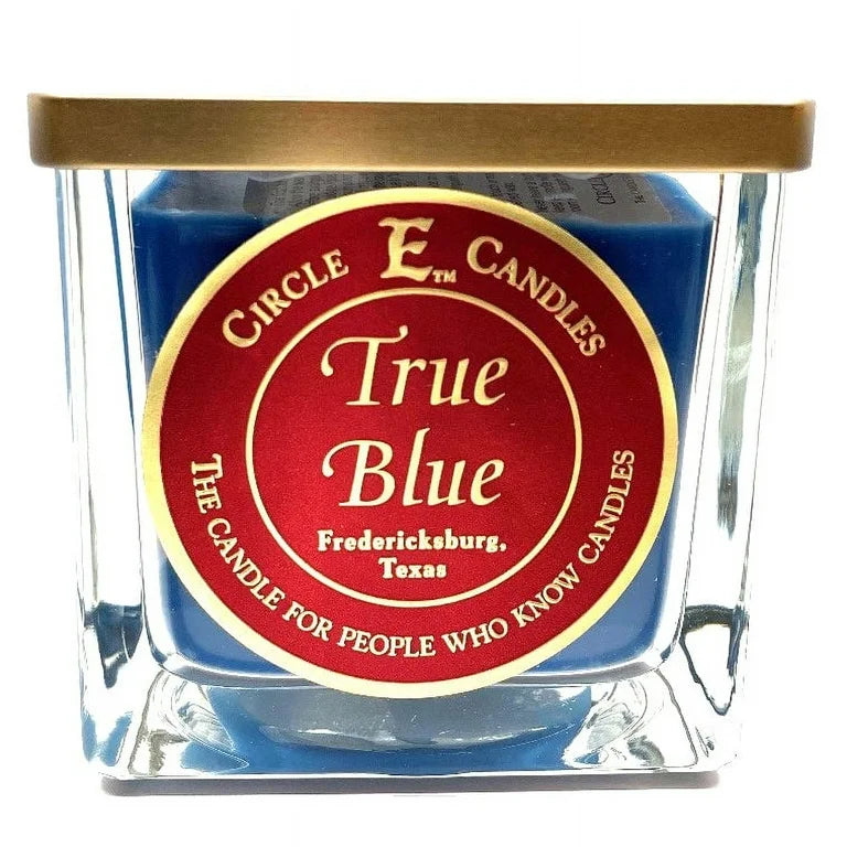 True Blue Circle E Candle