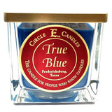 True Blue Circle E Candle