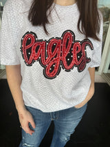 Wholesale White Boa Eagles Tee