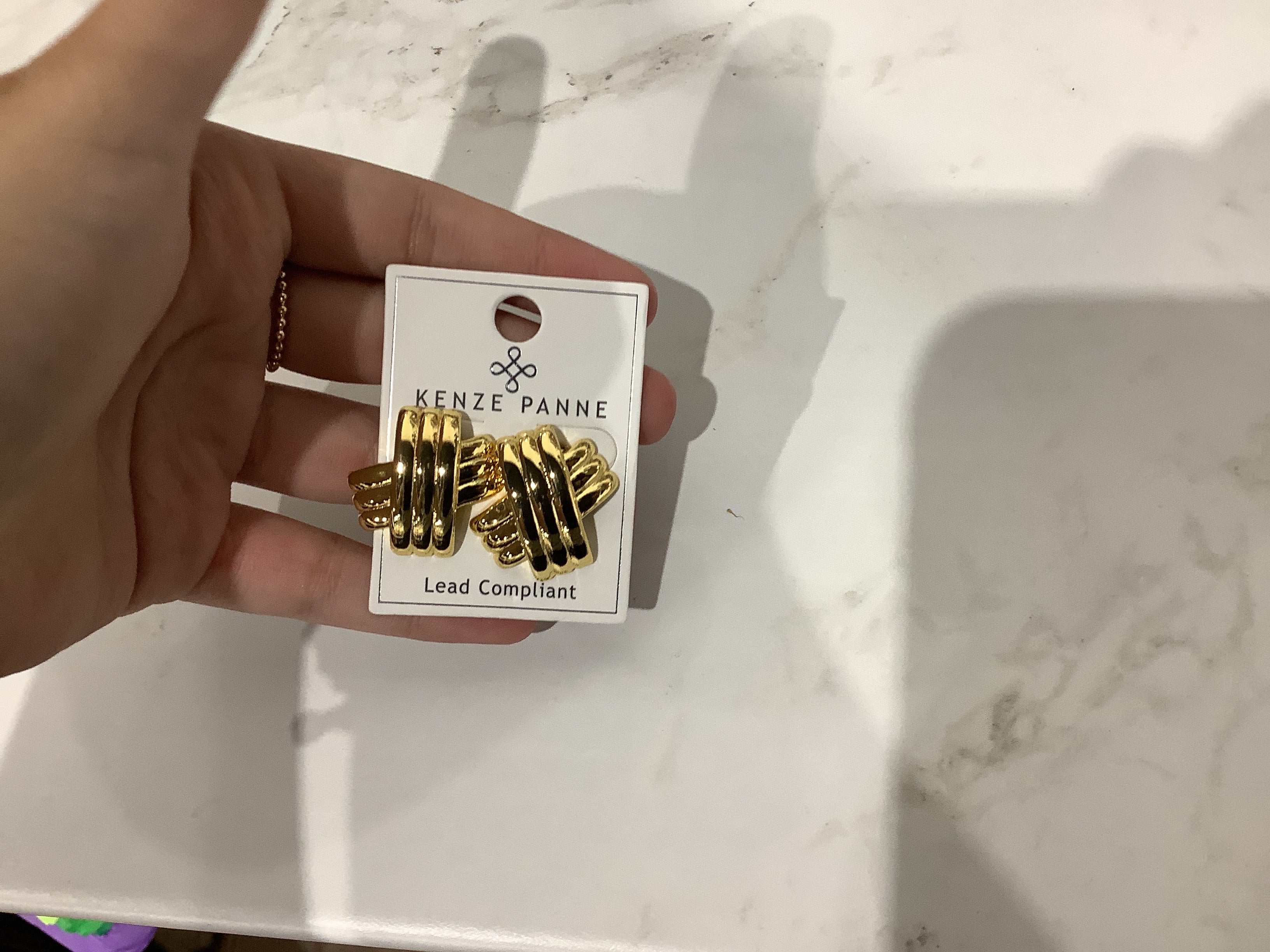 Kenze X Gold Earrings