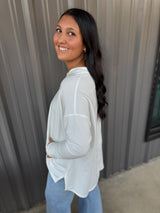 Libba Swing Hem Top - Cream