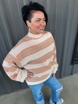 Quinnie Turtleneck Sweater Orange