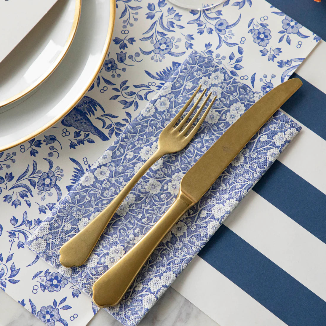 Blue Calico Guest Napkins