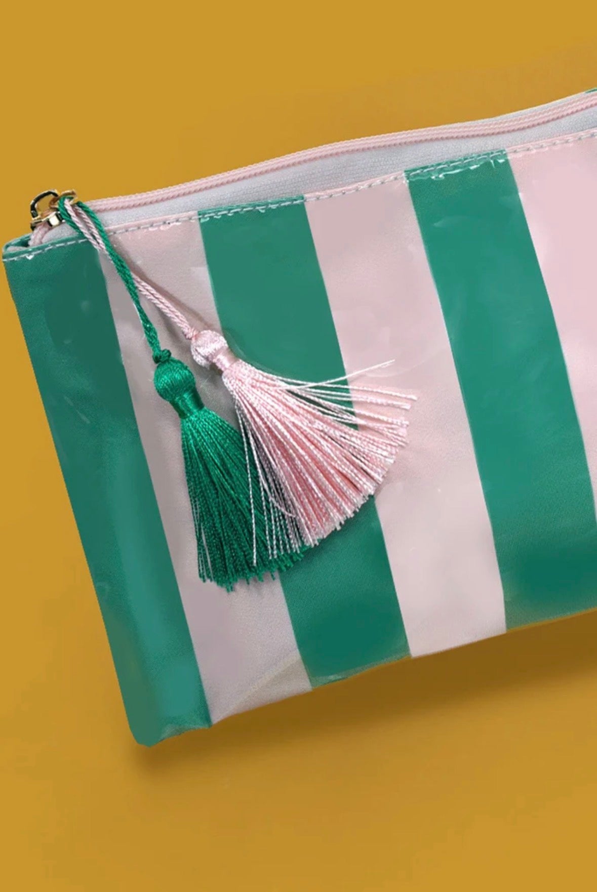Travel Stripe Cosmetic Pouch